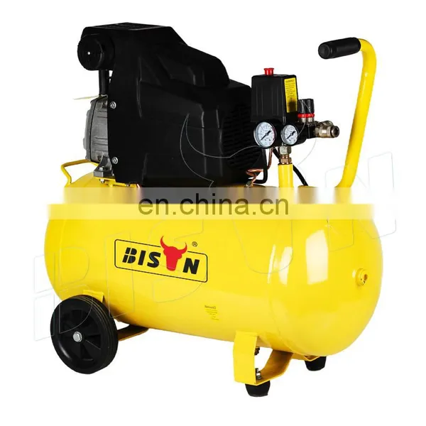 Bison China Direct Driven Air Compressor 230V 50Hz 1.7Kw Reciprocating Compressor With Tank