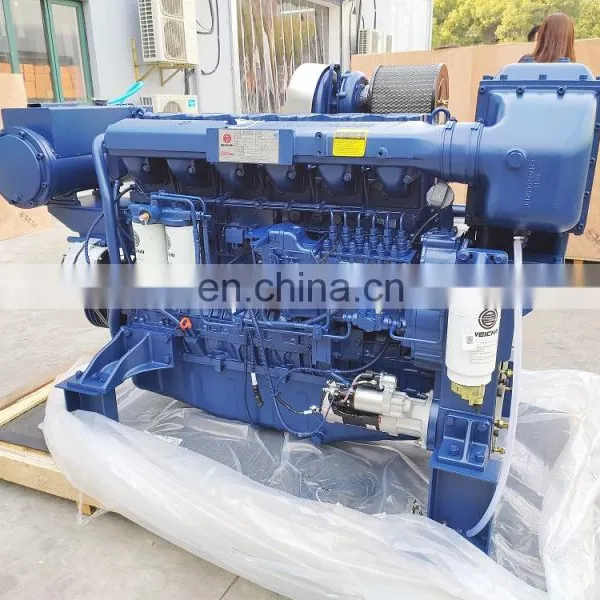 Chinese Brand Water Cooled 500hp 2100rpm Weichai WP12C500-21 Diesel Marine Engine photo-2