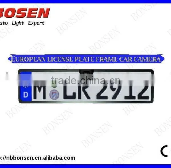 License Plate frame Rearview Camera for Europe Cars, water proof design