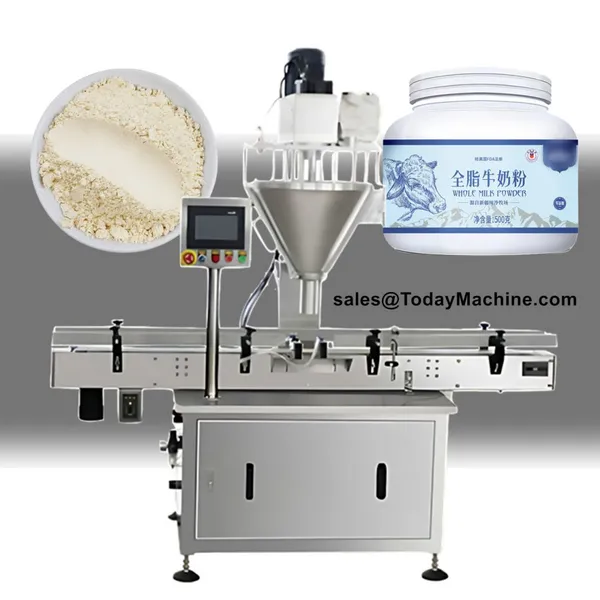 Automatic Milk Spice Pepper Jar Bottle Filling Machine Line photo-4