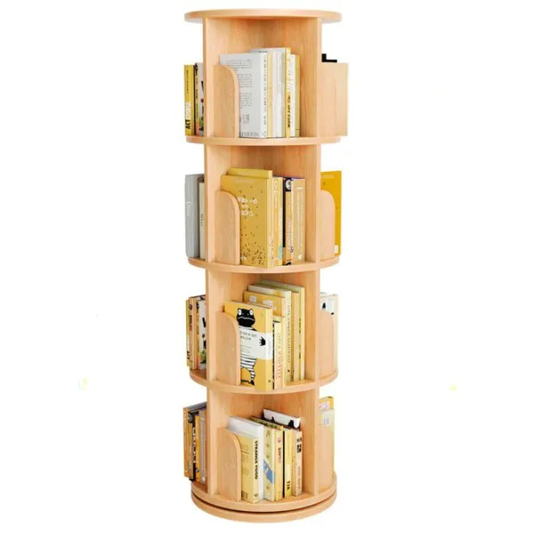 Wooden Display Bookcase Book Storage Bamboo Craft Book Rack Storage Rack Shelves Books Holder Wooden Bookcase Bookshelf photo-3