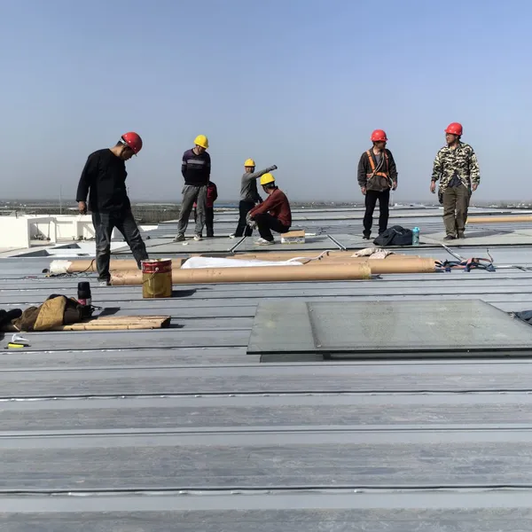 Steel Roof System Steel Structure Standing Seam Heat Insulation Leakproof photo-2