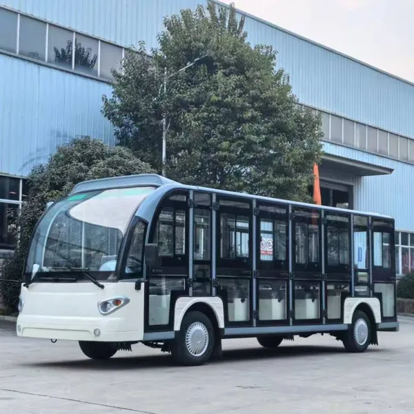 Dear Customer: we Carefully Recommend a 23-seater Enclosed Sightseeing Electric Vehicle With Air Conditioning and Full Glass Doors for Scenic Spots.