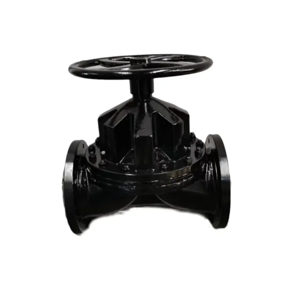 Customized OEM Cast Steel Ductile Iron Body Diaphragm Valve Rubber Seat FF Diaphragm Valve Used in Wastewater Chemical Industry photo-3