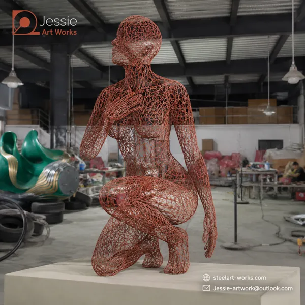 Fiberglass Human Figure Statue for Indoor Decoration photo-3