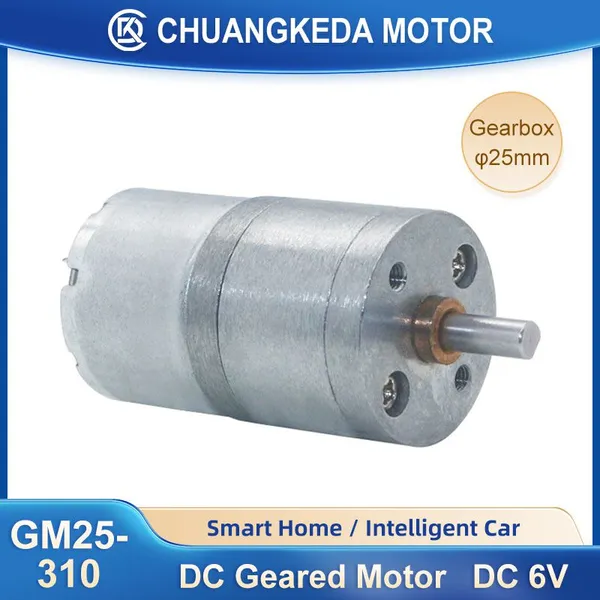 GM25-310 DC Geared Motor 6V Reduction Motor