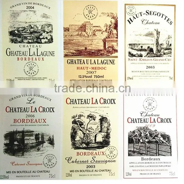 Cololful Wine Bottle Sticker Label for Germany Beer photo-3