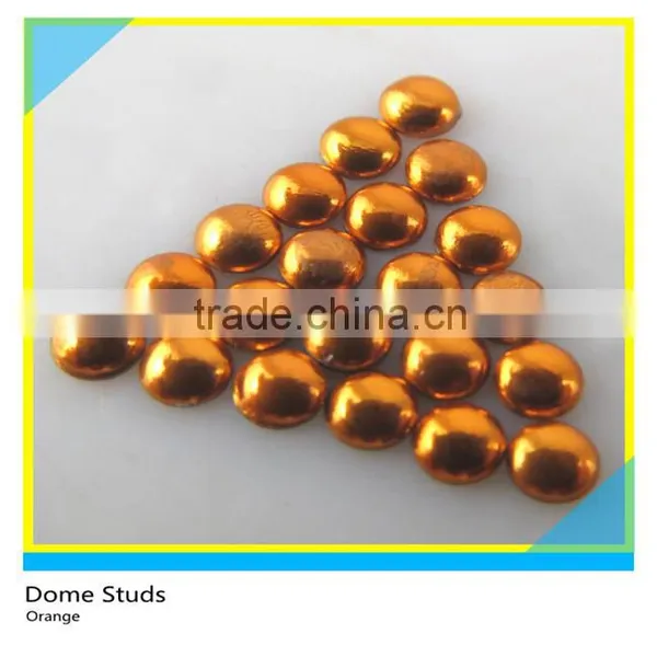 Aluminum Material Turqueoise Dome Studs Hot Fix Copper Metal Studs photo-4