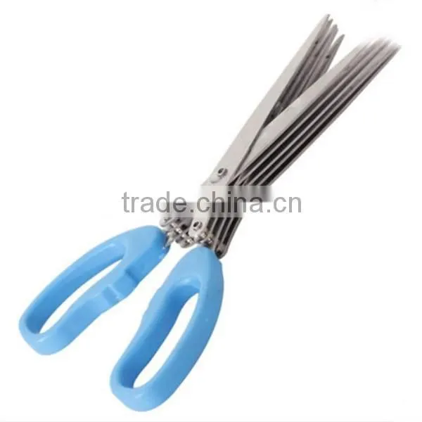 Durable Use Best Selling Herb Scissors 5 Blades Herb Scissors Kitchen Scissors Kitchen Shears photo-5