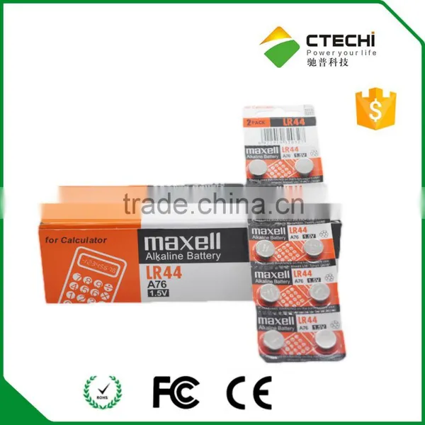 1.5V Coin Cell Alkaline LR44 Maxell Brand Zn-MnO2 Cell photo-5