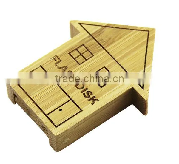 Best Wedding Gifts USB, Wooden House USB Stick 2.0 16gb photo-2