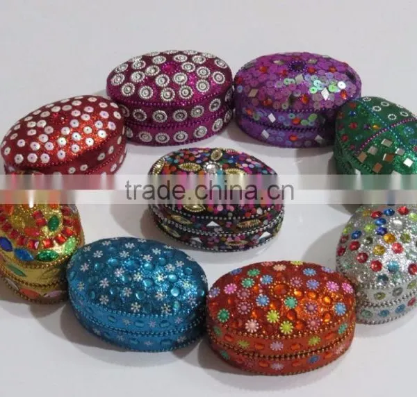 Rajashtani Jewelry Boxes Indian Trinket Aluminium Box Storage Case photo-6