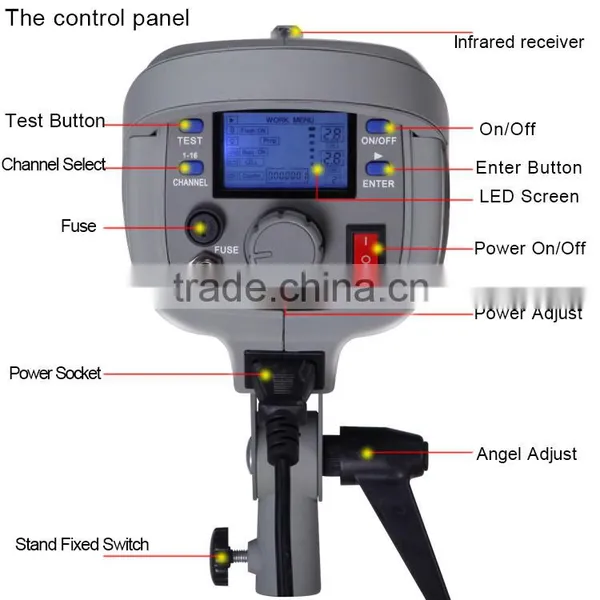 MEIDIKE CF-400 Photography Lighting 400w Equipment Light Tent Kit High Power Photographic Lighting photo-6