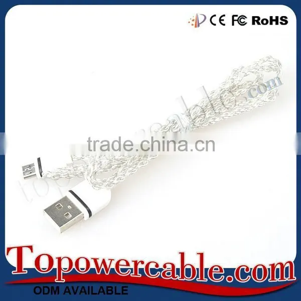 Super Speed Tangle-free Braided Fabric Data Guide Cable Charging Cables For Samsunsg Galaxy J7 photo-5