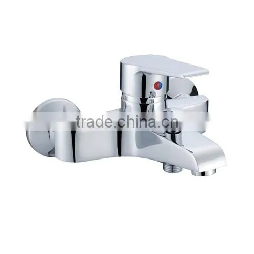 Single Lever Brass Bath Faucet With Diverter Chrome Plated photo-5