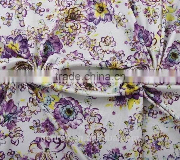 Print Knit Fabric Factory Direct Sale Poly Knit Spandex Print Polyester Printed Fabric photo-5
