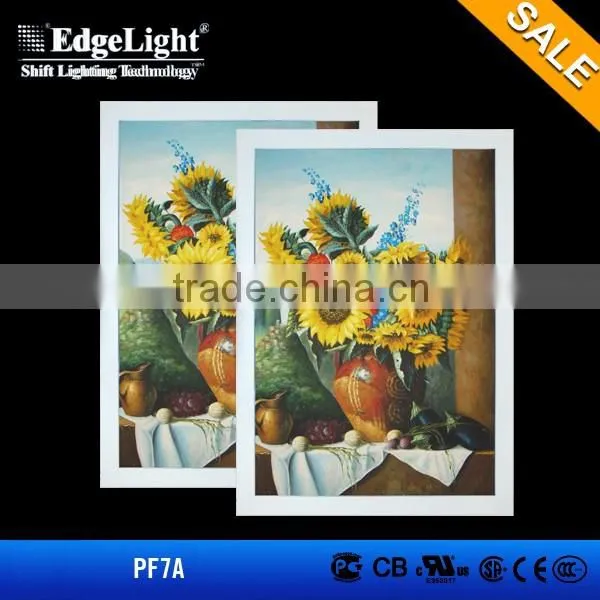 Edgelight PF7 Led Light Photo Frame Acrylic Hanging Photo Frame, Display Boards for Picture