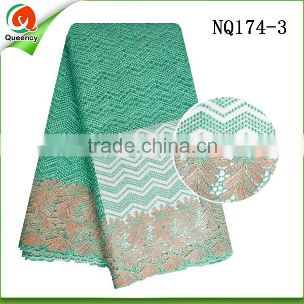 Guangzhou Wholesale Market of White Tulle Net Lace Fabric With Stone NQ174-2 photo-3