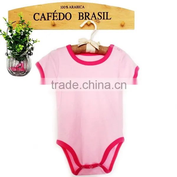100% Cotton Soft Plain Girl Baby Romper Clothies With Long/short Sleeve photo-2