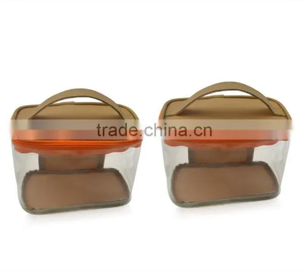Unique Customized Transparent PVC Plastic Cosmetic Bag With Zipper photo-4