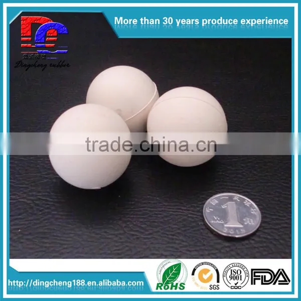 15mm White High Quality Rubber Ball Soild Ball Large Stock photo-4