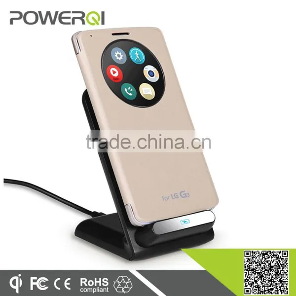 2016 New Design Wireless Phone Case Leather Phone Case qi Wireless Charger Receiver for LG G3 Stylus photo-4