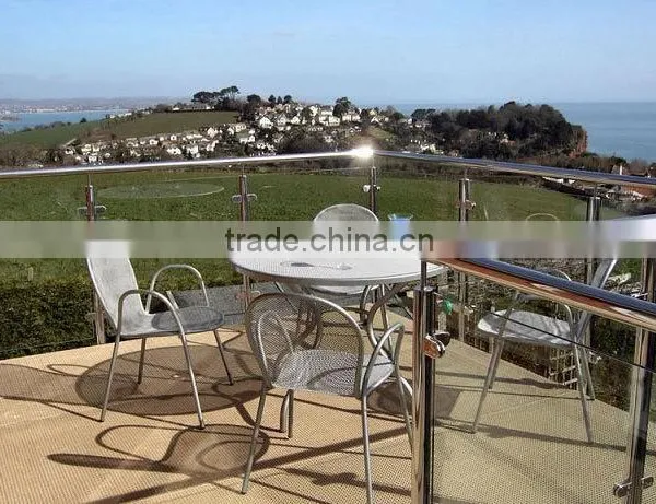Stainless Steel Handrail Balustrade Post Glass Deck Railing Systems photo-3