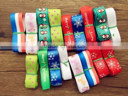 Decorative Custom Inch Grosgrain Printed Ribbon for Company Logo photo-2
