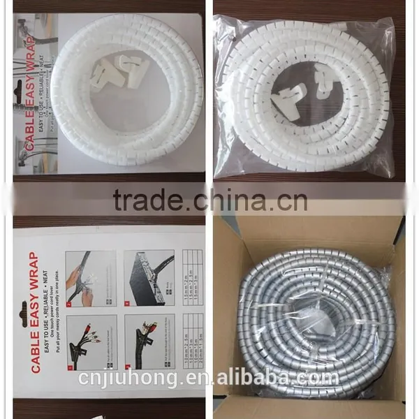 Black PE Spiral Wrapping Band,Protect Spiral Wrapping photo-2