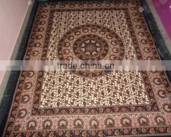 Round New Printed Hand Block Tapestry photo-4