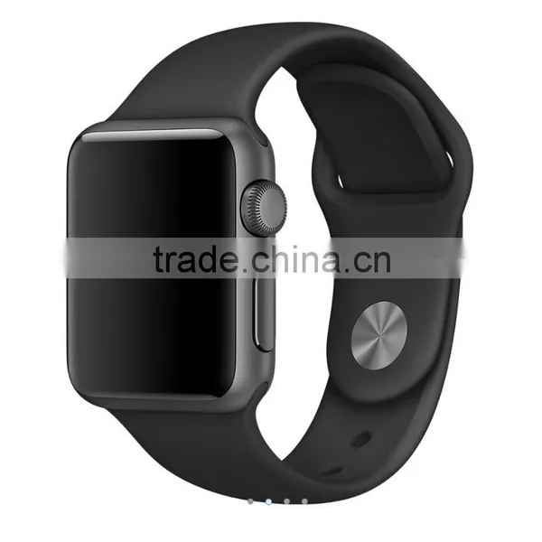 Black Silicon Watch Band for Apple Watch photo-6