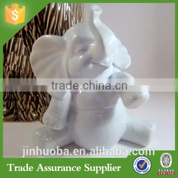 Cute Funny Customize Resin Baby Elephant Piggy Bank Home Decoration photo-5