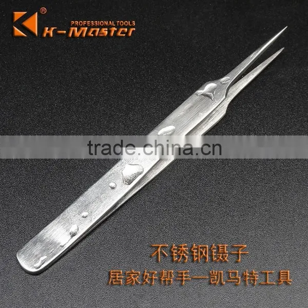 K-Master Long Nose Bent Nose Tweezers Precision Stainless Steel photo-4