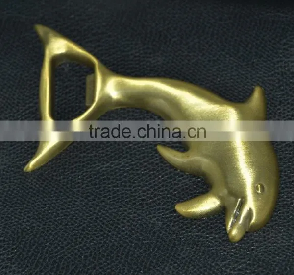 Custom Gold Bottle Opener Keychain/dolphin Bottle Opener/ Bottle Opener Keychain photo-2