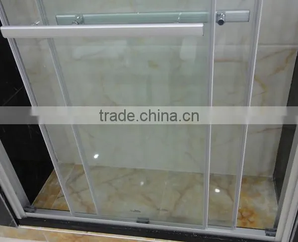 Dubai Best Selling Aluminum Profile Double Sliding Shower Door D16 photo-4