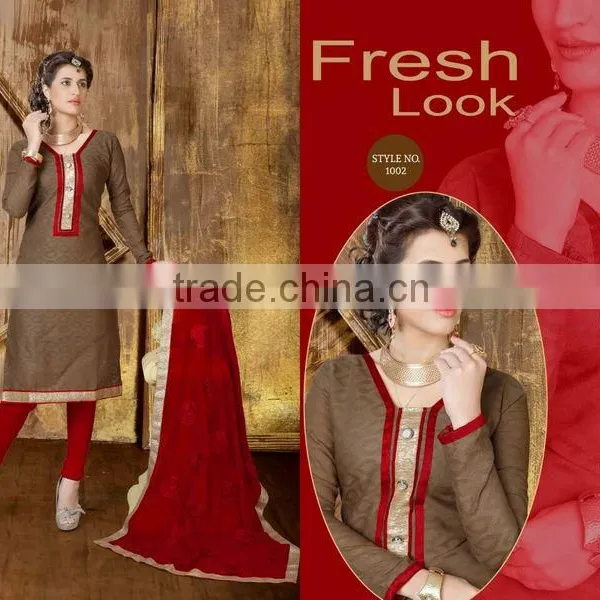 LATEST CHANDERI SALWAR KAMEEZ photo-5