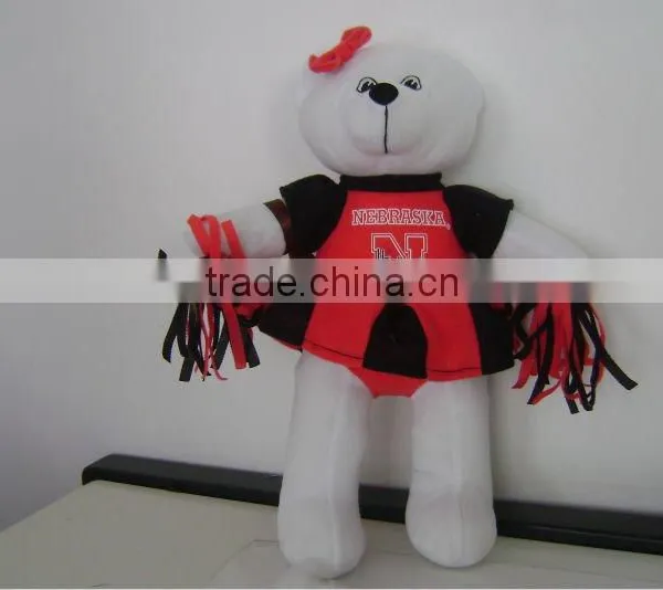 35cm Novel and Cute Stuffed Plush Cheerleading Teddy Bear Toy