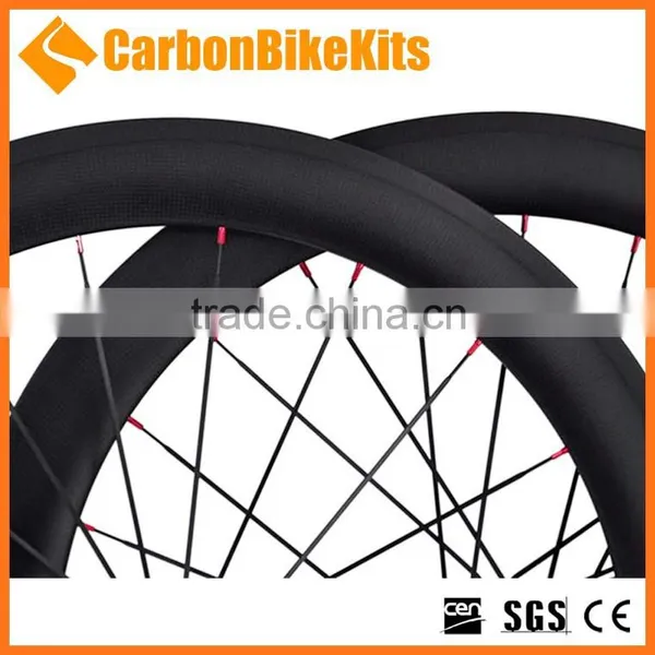 Toray T700 CW60C 60mm Clincher Full Carbon Fiber Wheels Bike Road 700c photo-6