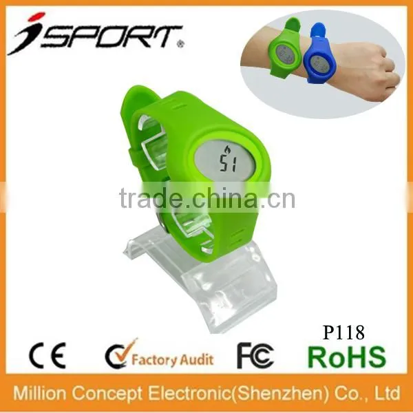 Bluetooth Smart Wearing or Clip Multi-functional Slim Design Wrist Pedometer