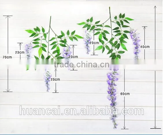 Wisteria Artificial Flower Manufacturer 110cm/105cm and 70cm Wisteria