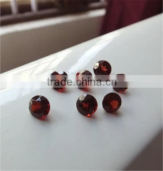 High Quality Gemstone Collection, Garnet Round Faceted Cut Loose Gemstones photo-2