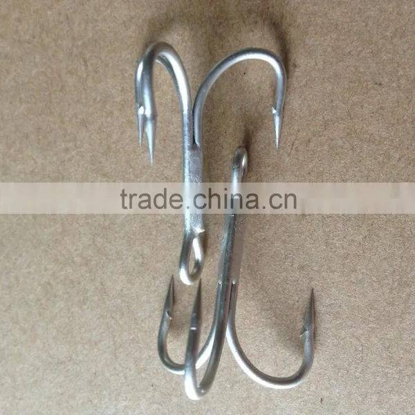 High Quality High Carbon Steel Treble Hook for Fishing