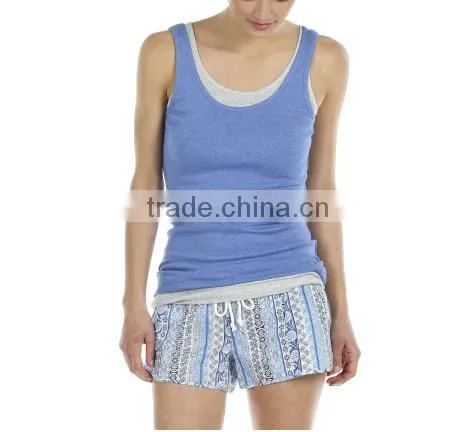 Basic Singlet Cotton Modal-Indigo photo-2