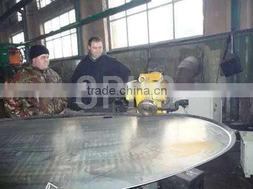 No Template Irregular Dished Head Folding Machine