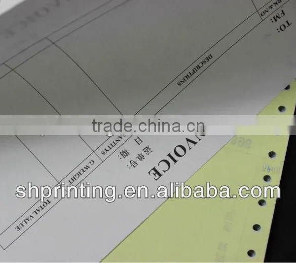 Book Printing Commercial Invoice