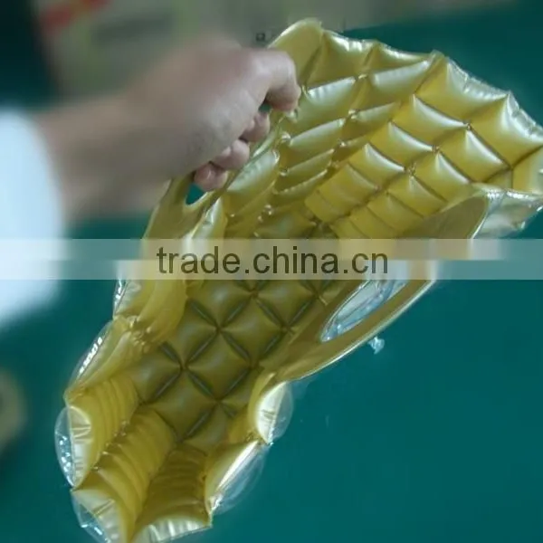 China Inflatable Leisure Bag in Golden Color,inflatable Cute Shopping Bag,air Beach Bag photo-2