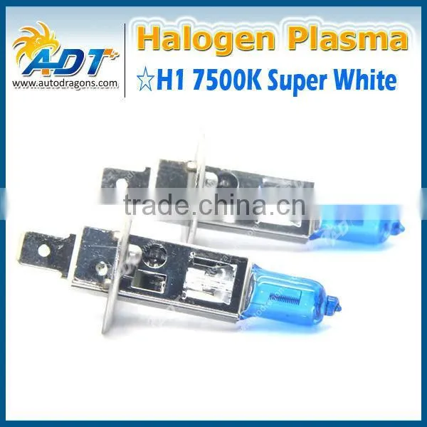 2016 Hot Sale 12v 55w 7500k Super White h1 Xenon Super White Plasma Light Bulb