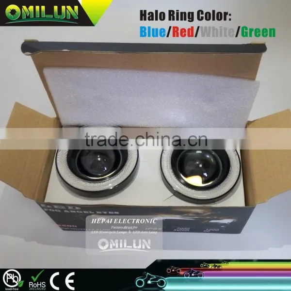 New Design Universal 3inch 76mm 30W LED Fog Angel Eyes Light With Optical Glass Lens for Most of Cars photo-2