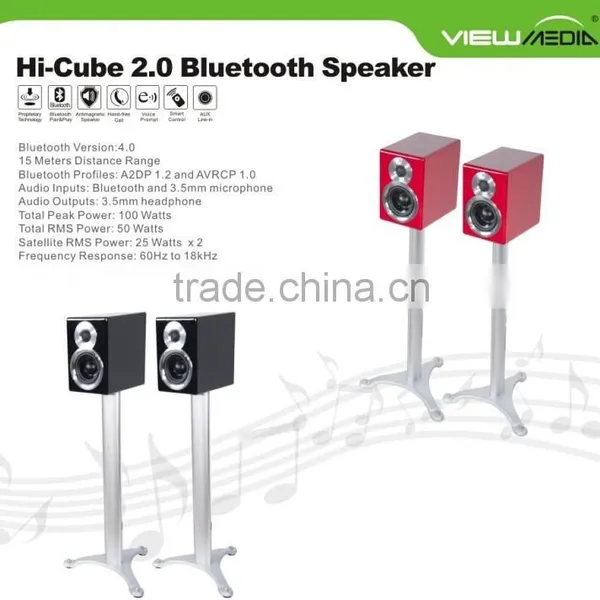 Fashion New Product Hi-Cube Bluetoth Speaker With 2 Channels