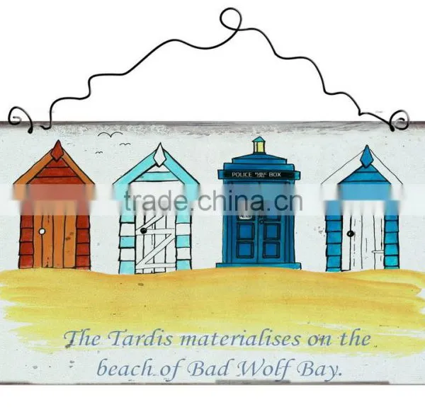 Indoor And Outdoor Wall Printing With Beach Hut